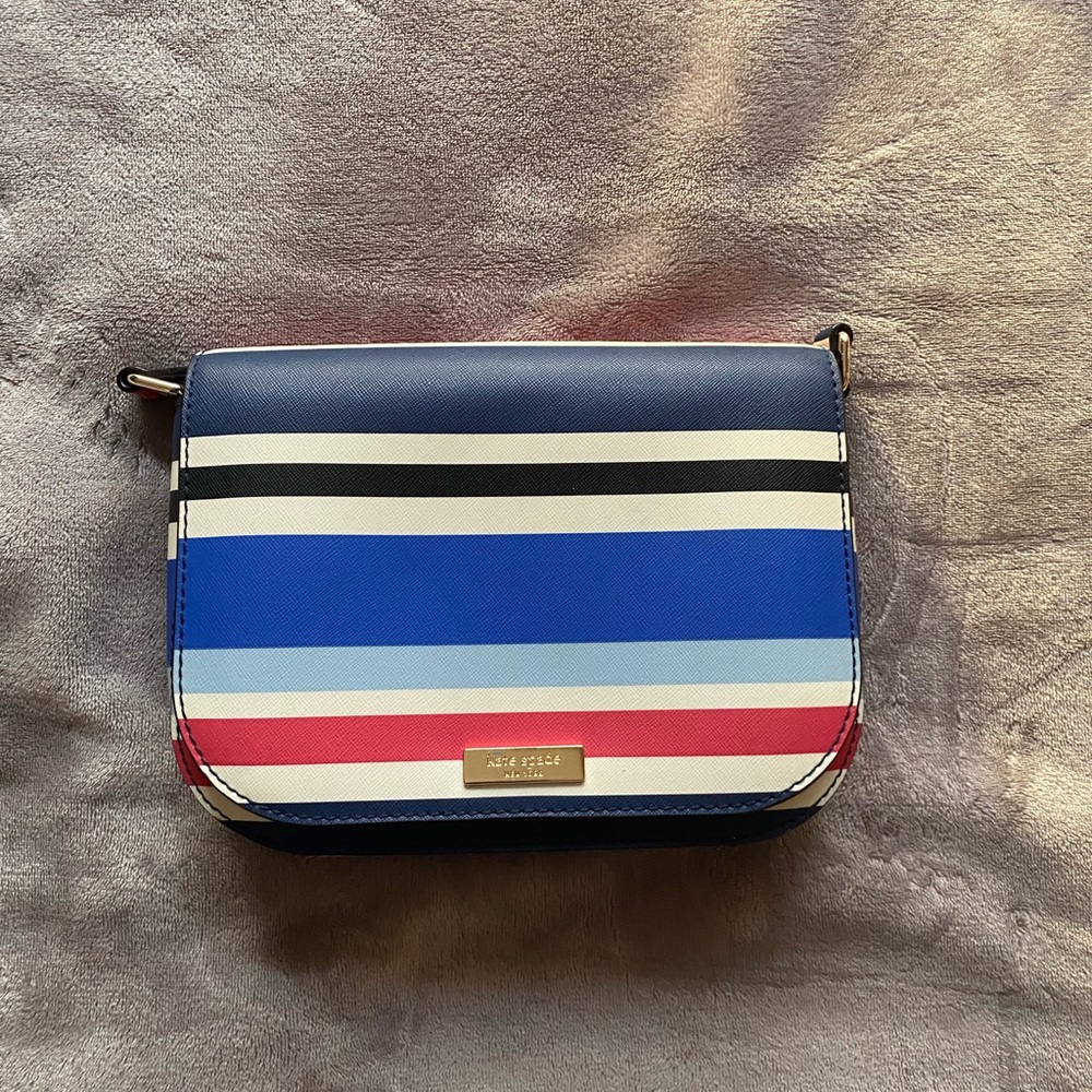 Kate Spade-Laurel Way Striped Carsen Crossbody!